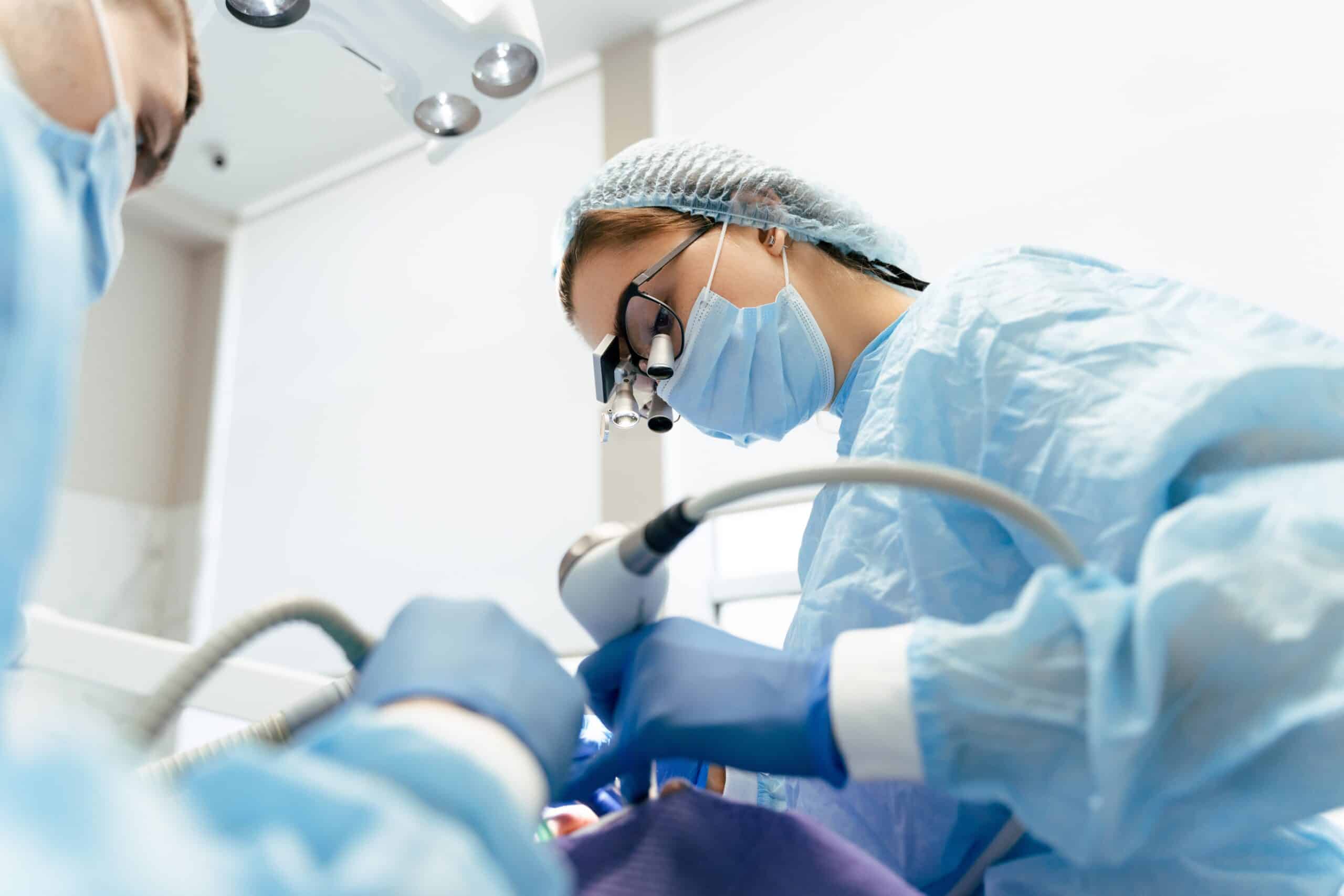 Dental practitioner at work